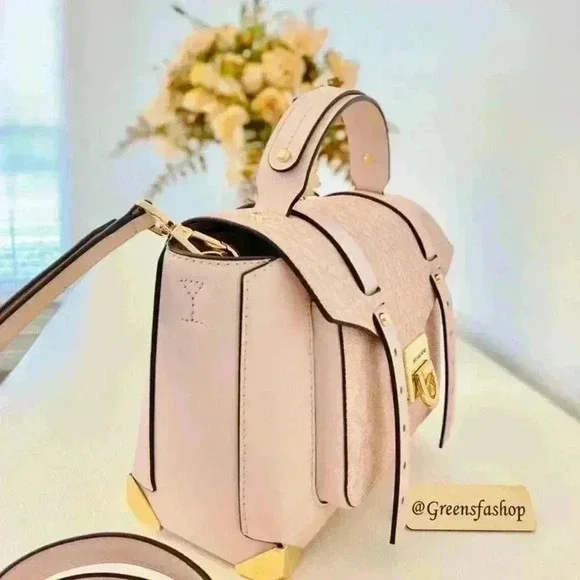 Michael Kors Purse Manhattan Satchel Crossbody bag new - Picture 2 of 11